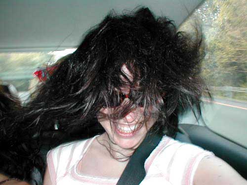 messy hair