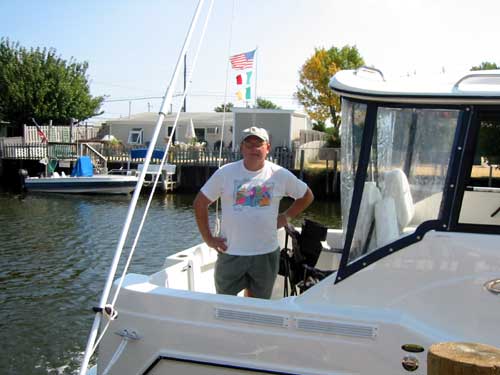 boat + dad