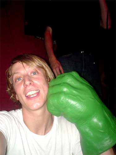 hulk fist, me