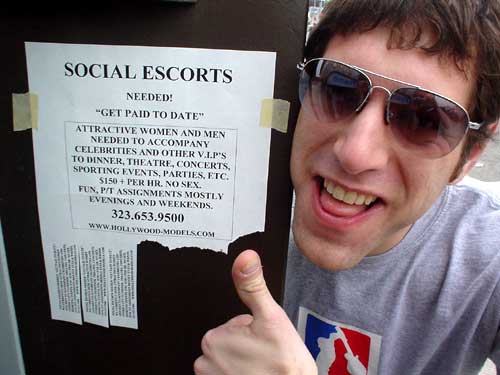 sunglasses + thumbs up