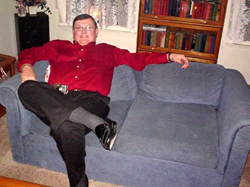 dad + couch