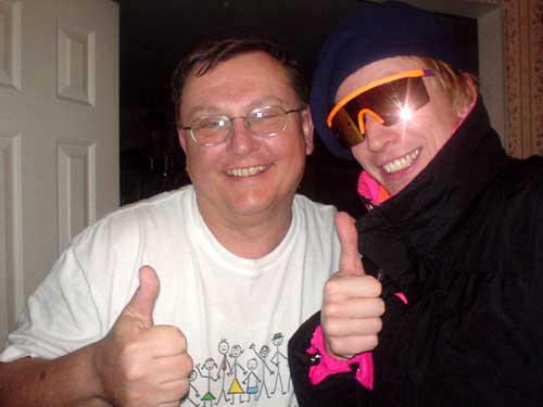 me + dad