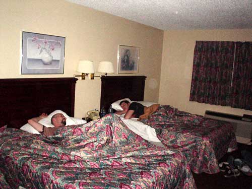 asleep + bed