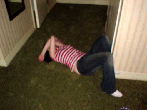 passed out