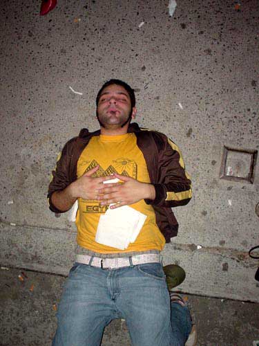 passed out