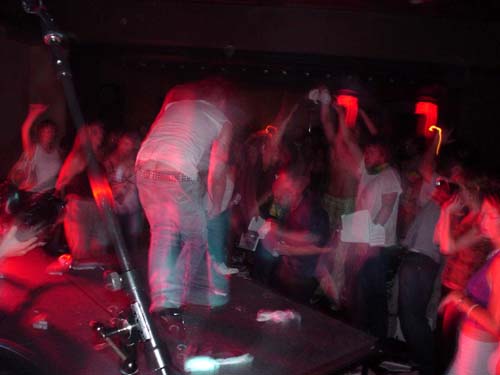 crowd + band