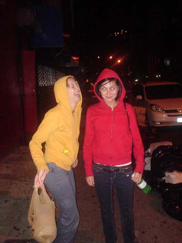 walking + meredith