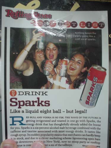 sparks