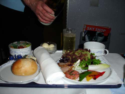flying + food