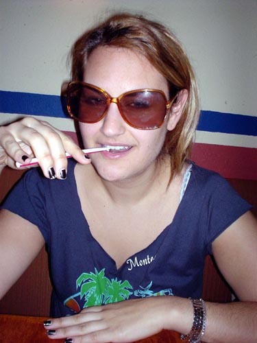 karen + sunglasses