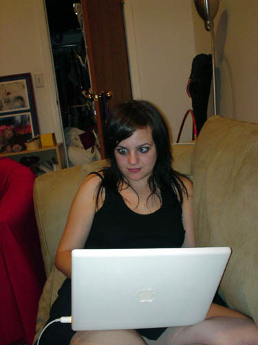 sarah + laptop