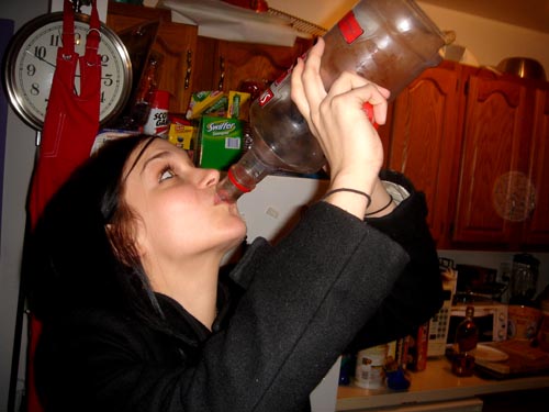drink from the bottle
