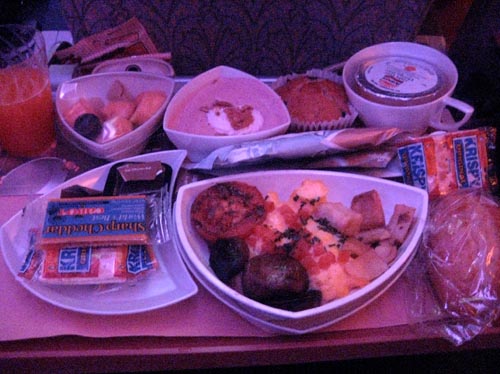 food + airplane