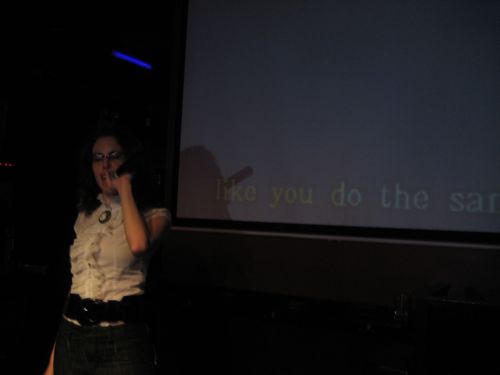 karaoke + amanda