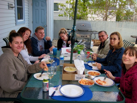 amy b, brett, dad, kristi, meredith, mom