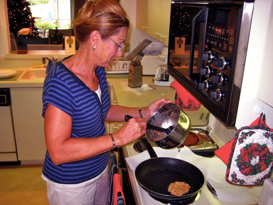 mom + cooking
