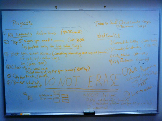 work + whiteboard