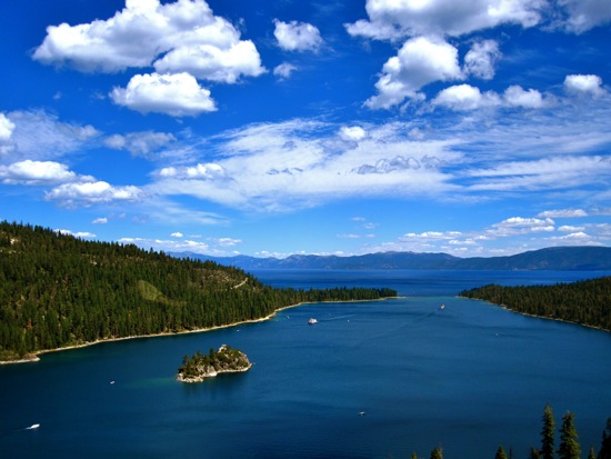 clouds + lake
