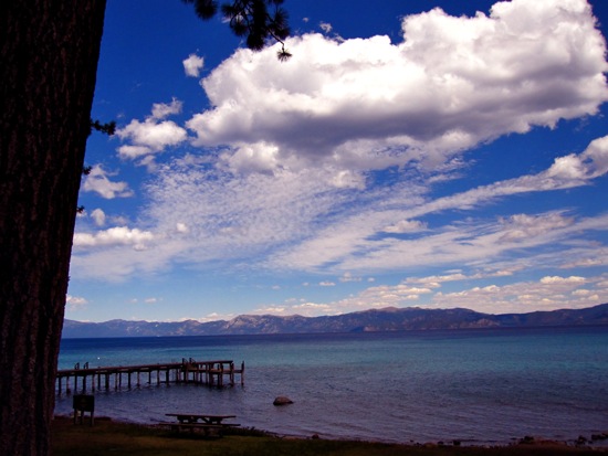 clouds + lake