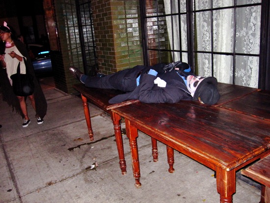 passed out
