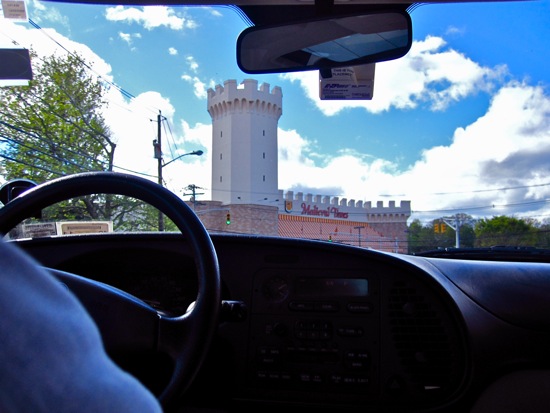 driving + clouds
