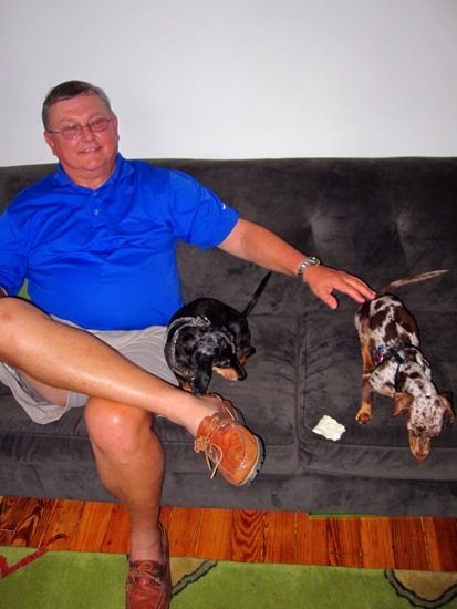 dad + couch