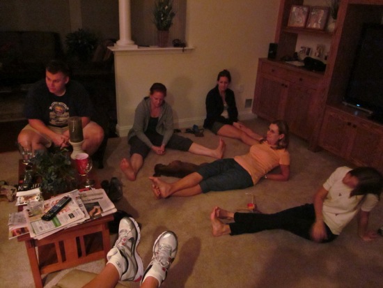 amy b, brett, kristi, meredith, mom