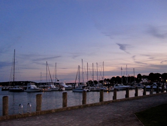 sunset + boat