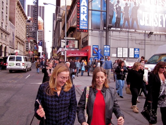 walking + meredith