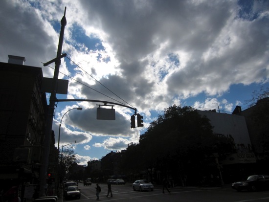 walking + clouds