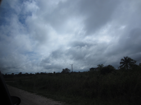 driving + clouds