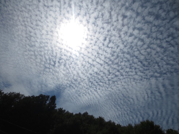 driving + clouds